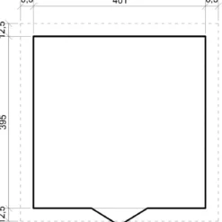 Casetta in Legno Giardino 4x4 17 mm Tetto OSB Porte Doppie Finestre