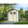 Casetta in Legno Grezzo 19 mm 200x200 cm Blockhouse Porta Doppia