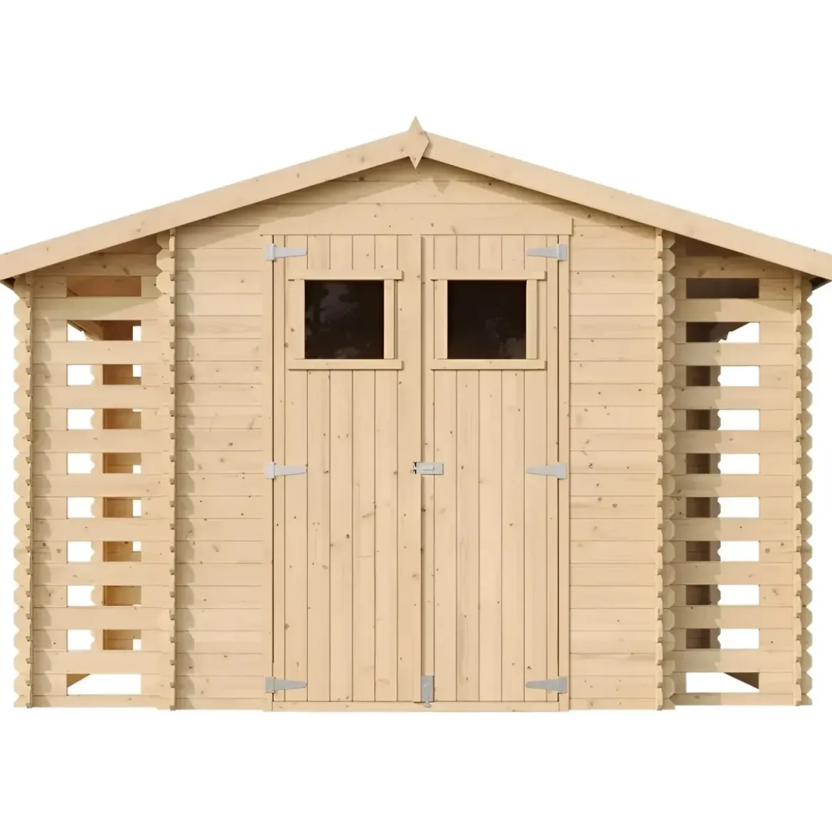 Casetta in Legno Legnaia 328x206x218 cm Box a Pannelli