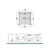 Casetta in Legno porta attrezzi 2x2 19mm superfice interna 3mq