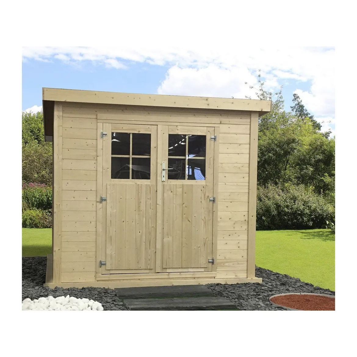 Casetta in Legno 250x250 a Pannelli 19 mm Ricovero Attrezzi Giardino