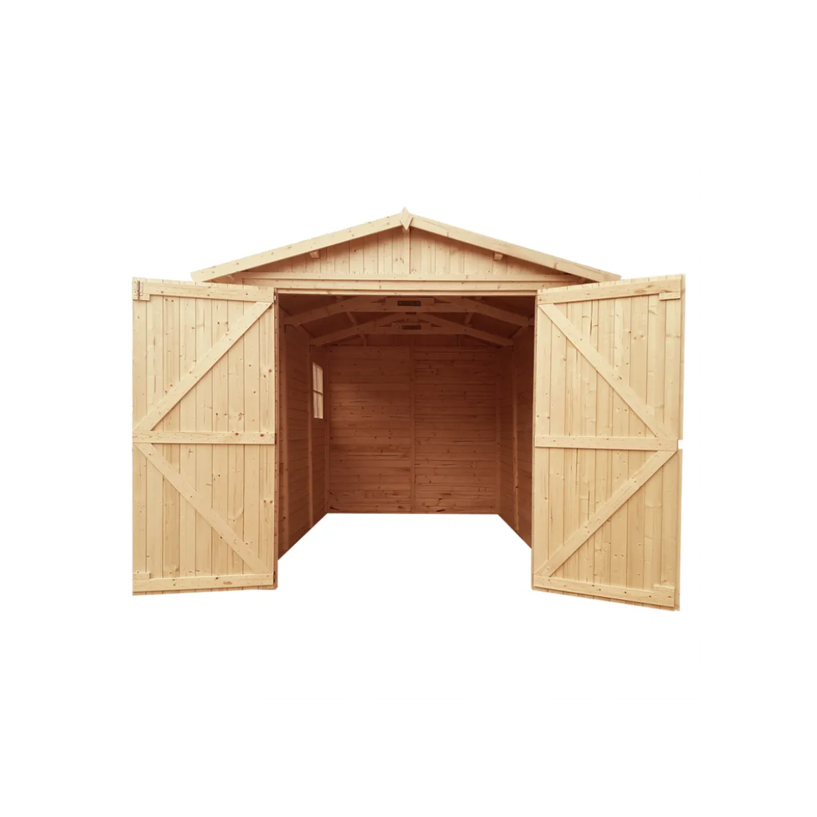 Casetta in Legno 2.4x3.2 a Pannelli 17 mm Garage Box Rimessa Moto