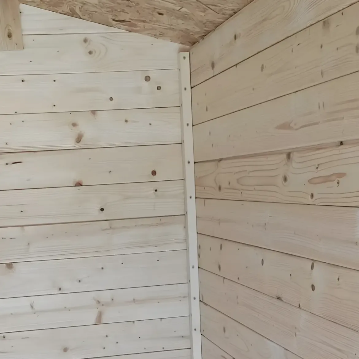 Casetta in Legno 2x1.3 con Pavimento Interno Rimessa per Attrezzi da Giardino