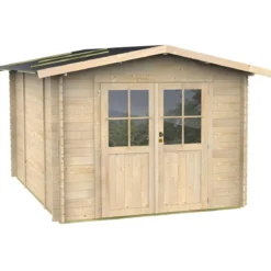 Casetta in Legno 2x2.5 25 mm con Pavimento Rimessa Porta Attrezzi da Giardino