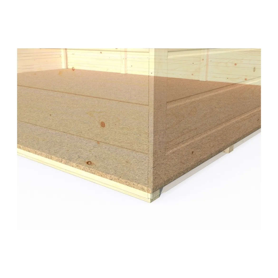 Casetta in Legno 272x182 Porta 2 Finestre da Giardino Attrezzi 12 mm Pavimento
