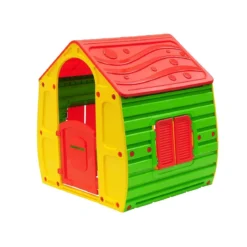 Casetta in Resina Plastica per Bambini da Giardino Esterno Giocattolo Bimbi PVC