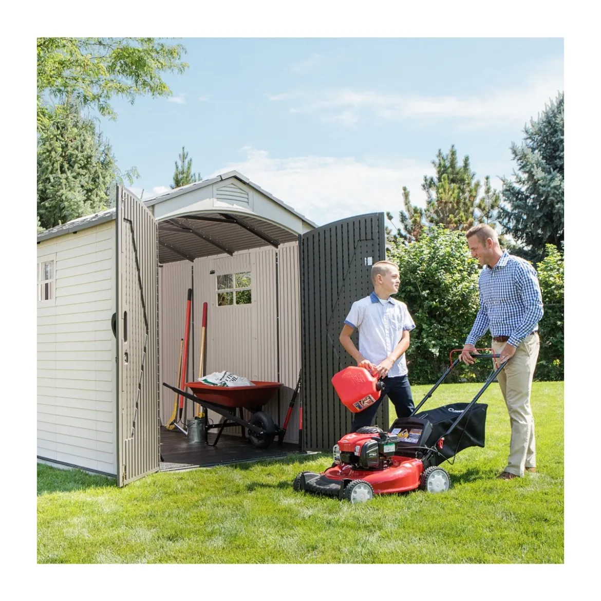 Casetta in Resina 2x3 PVC Esterno Ricovero Porta Attrezzi da Giardino Mobile Box