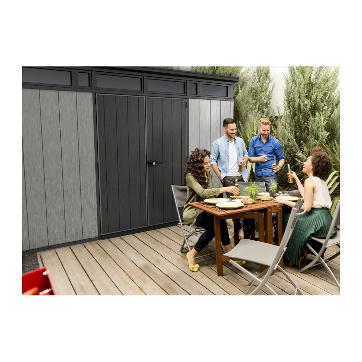 Casetta Keter Artisan 342x216 con Pavimento per Esterno Ripostiglio