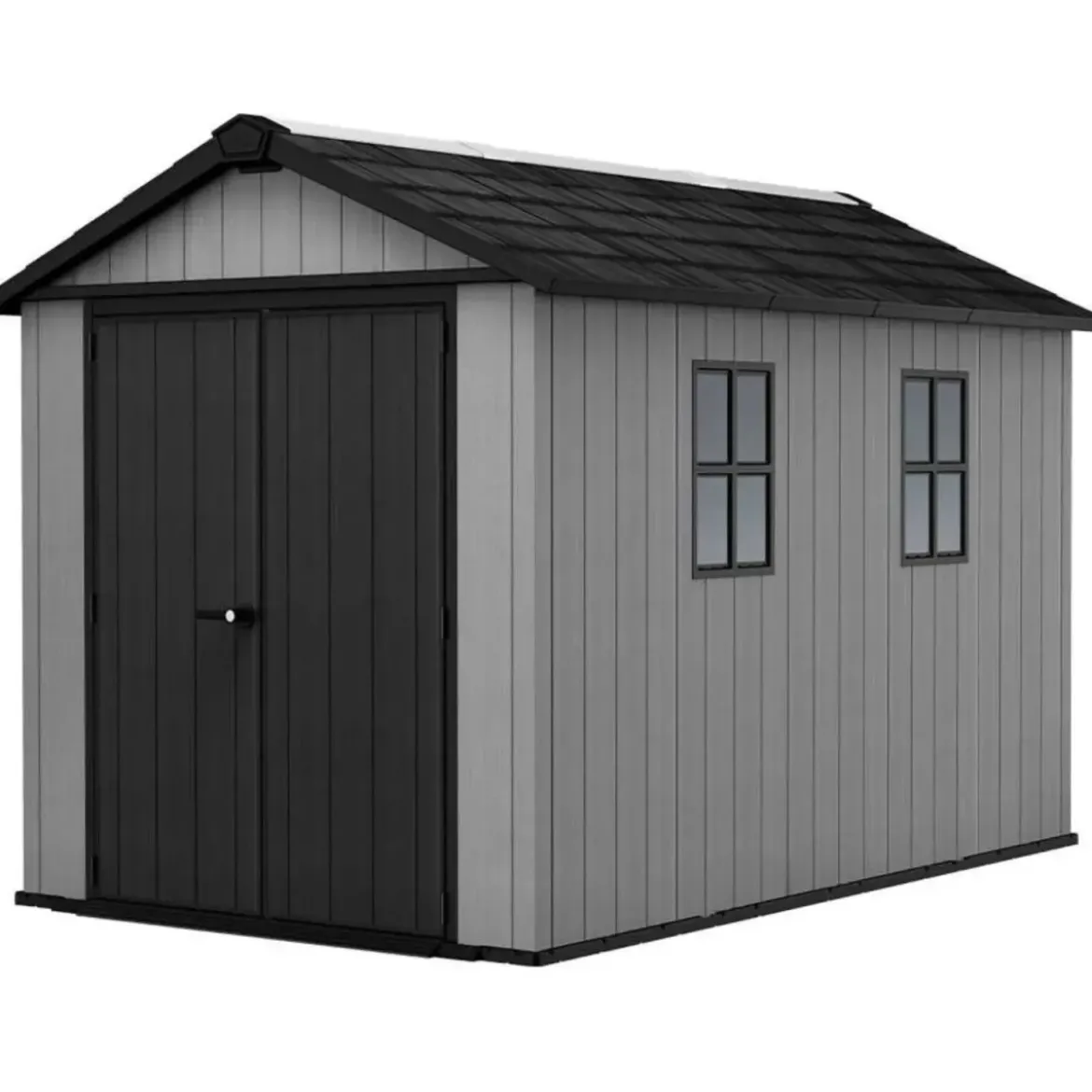 Casetta Keter Newton Plus da Giardino Box in Resina Grigio 230x350 cm