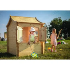 Casetta per Bambini Gioco all'Aperto Casa Timbela in Pannelli di Legno