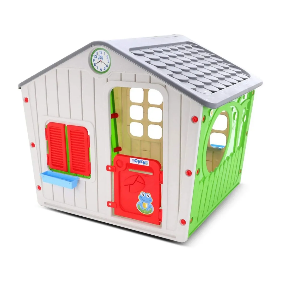 Casetta per Bambini in Plastica da Esterno Giocattolo in Resina Bimbi Giardino