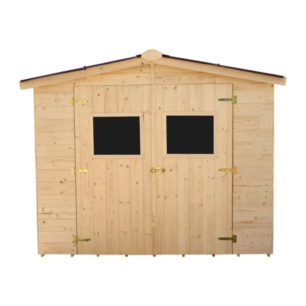 Casetta 2.4x2.4 in Legno Pannelli 16 mm da Giardino Esterno per Attrezzi Rimessa