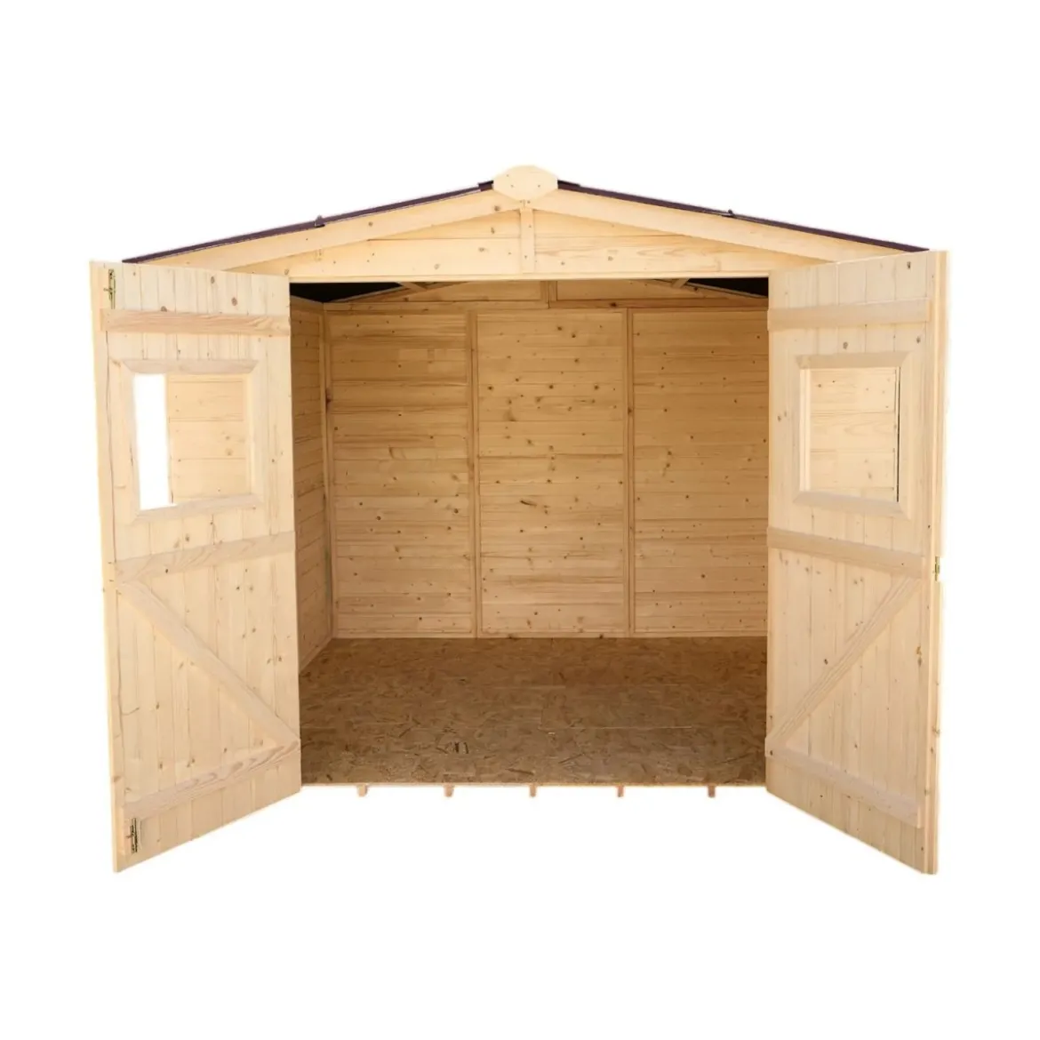 Casetta 2.4x2.4 in Legno Pannelli 16 mm da Giardino Esterno per Attrezzi Rimessa