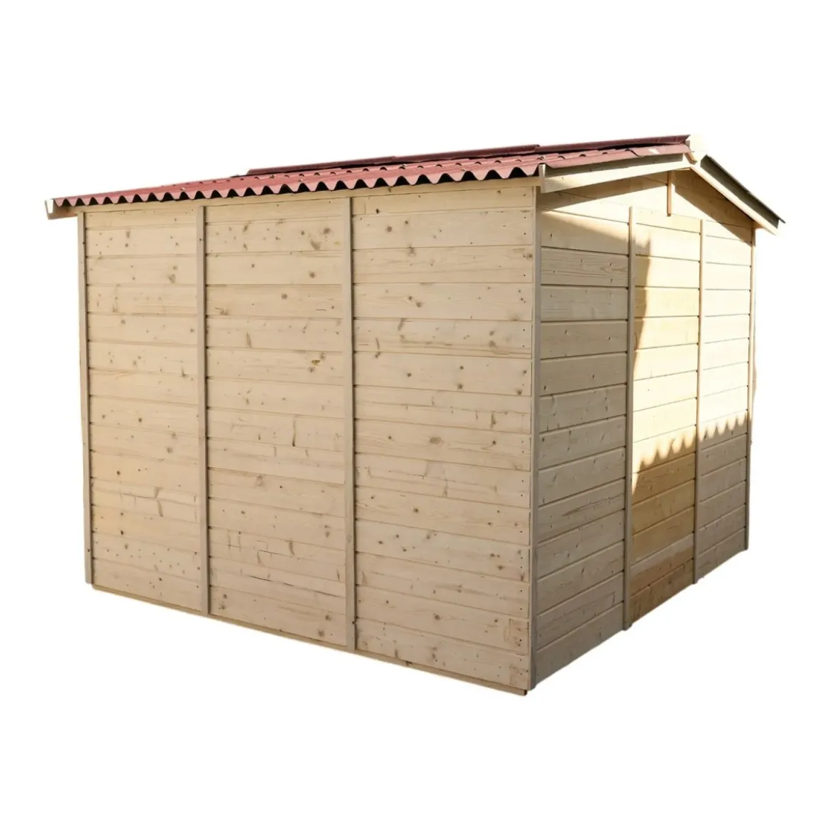 Casetta 2.4x2.4 in Legno Pannelli 16 mm da Giardino Esterno per Attrezzi Rimessa