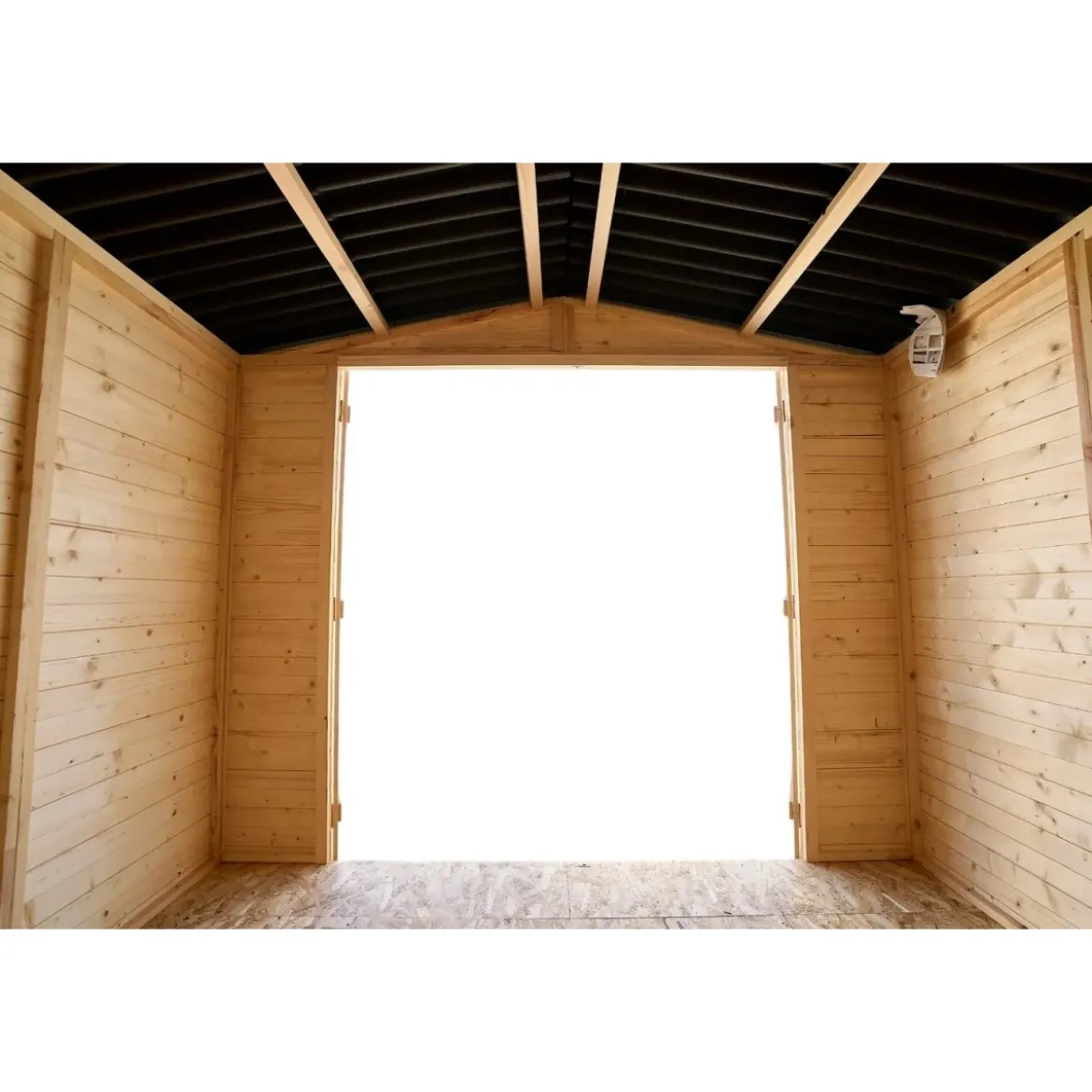 Casetta 2.4x2.4 in Legno Pannelli 16 mm da Giardino Esterno per Attrezzi Rimessa
