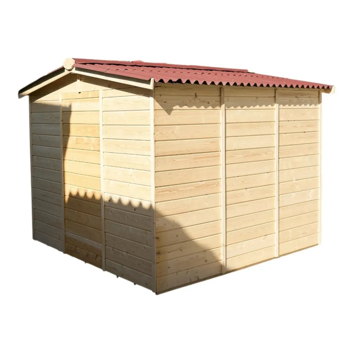 Casetta 2.4x2.4 in Legno Pannelli 16 mm da Giardino Esterno per Attrezzi Rimessa
