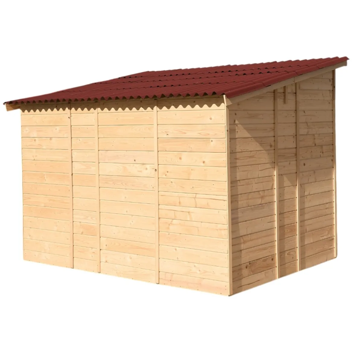 Casetta 2.8x2 in Legno Pannelli 16 mm Senza Pavimento Attrezzi Rimessa Giardino