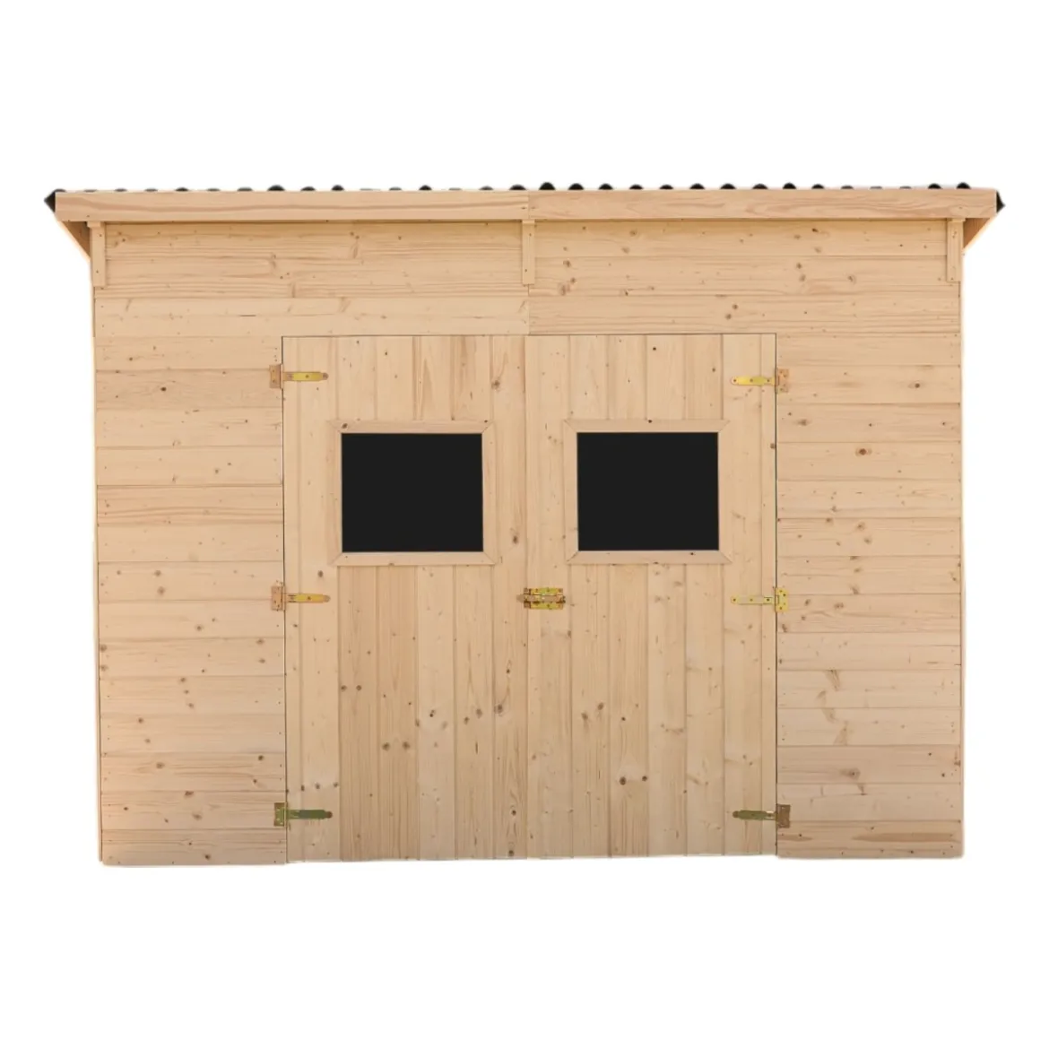 Casetta 2.8x2 in Legno Pannelli 16 mm Senza Pavimento Attrezzi Rimessa Giardino
