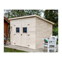 Casetta 2.8x2 in Legno Pannelli 16 mm Senza Pavimento Attrezzi Rimessa Giardino