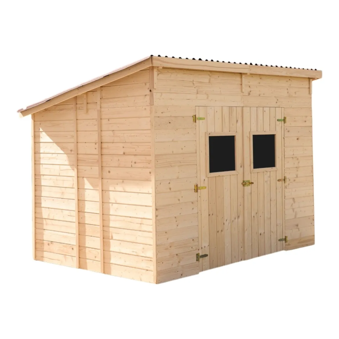 Casetta 2.8x2 in Legno Pannelli 16 mm Senza Pavimento Attrezzi Rimessa Giardino
