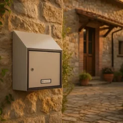 Cassetta Postale Acciaio Grigio Imbucatura Posteriore Interni Condomini