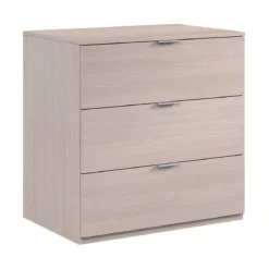 Cassettiera 3 Cassetti 80 Rovere Como in Legno Camera da Letto Mobile Soggiorno