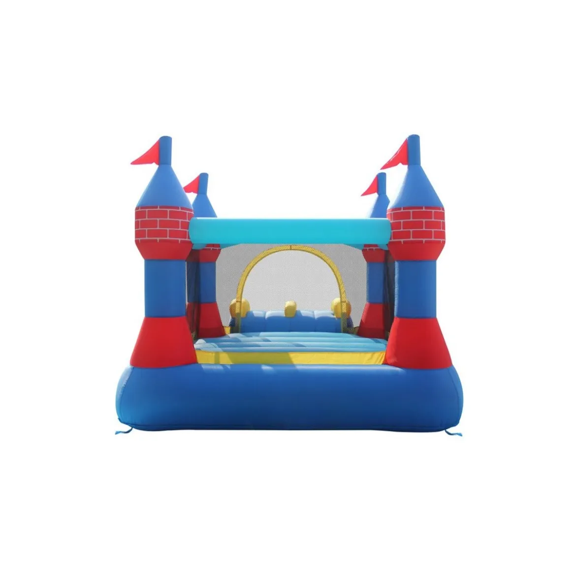 Castello Gonfiabile Grande Scivolo Doppio Gioco per Bambini Tappeto Saltarello
