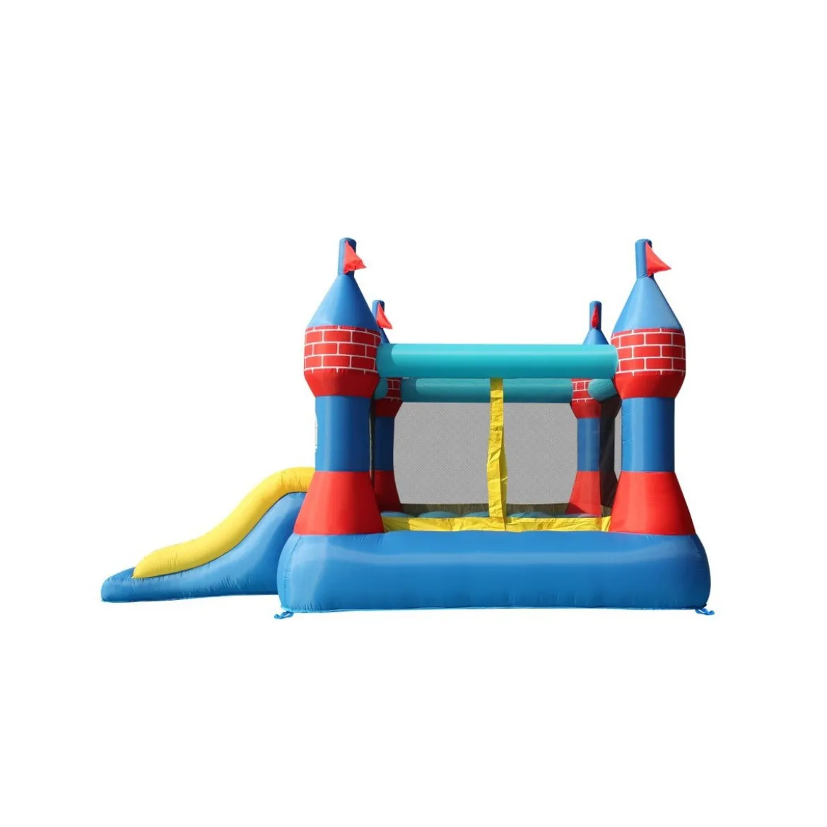 Castello Gonfiabile Grande Scivolo Doppio Gioco per Bambini Tappeto Saltarello