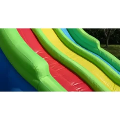 Castello Gonfiabile per Bambini da Esterno Triplo Scivolo e Arrampicata
