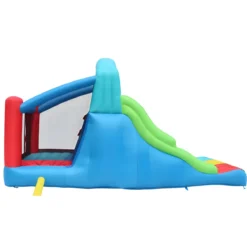 Castello Gonfiabile per Bambini da Esterno Triplo Scivolo e Arrampicata