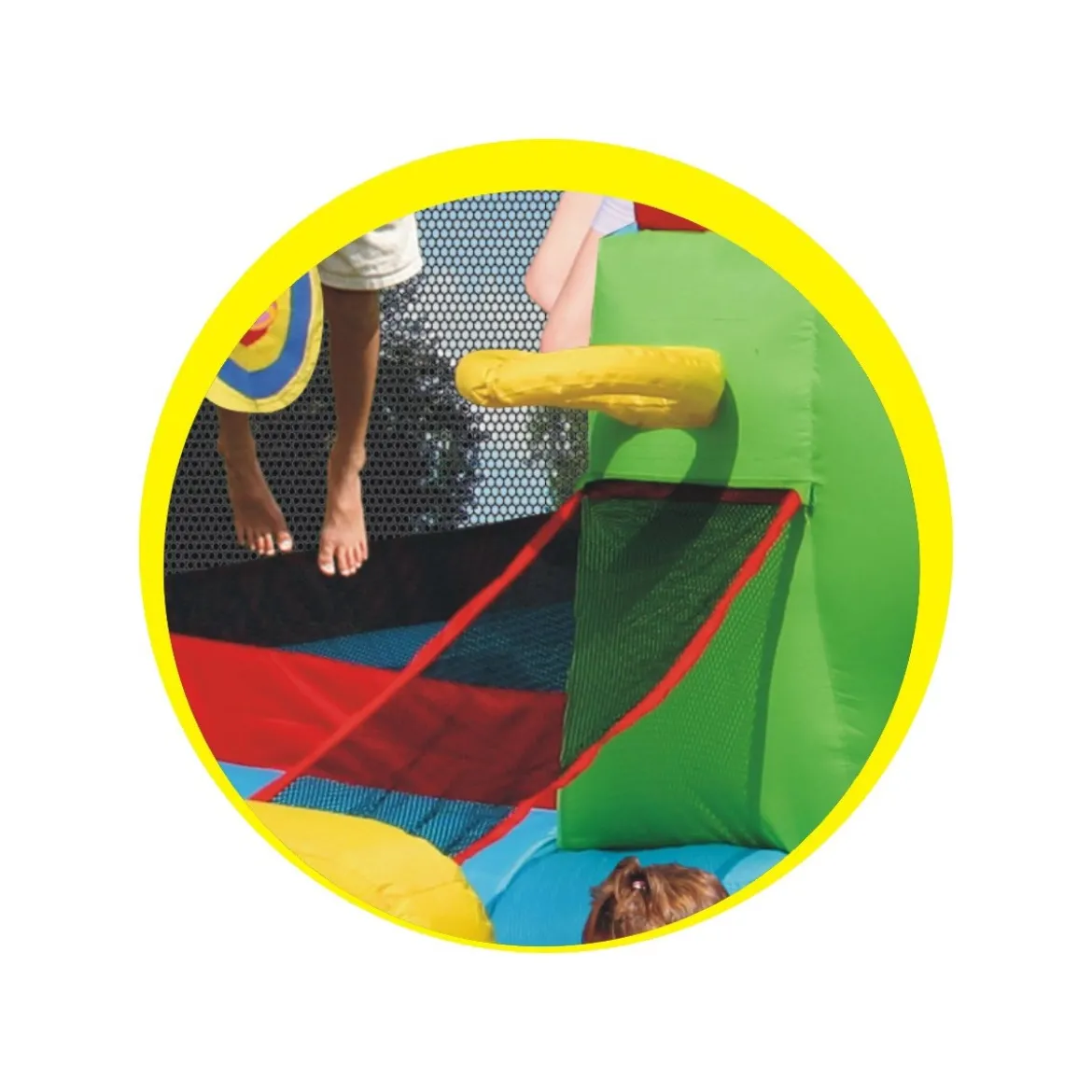 Castello Gonfiabile Scivolo per Bambini Gioco Vasca Palline Giardino Saltarello