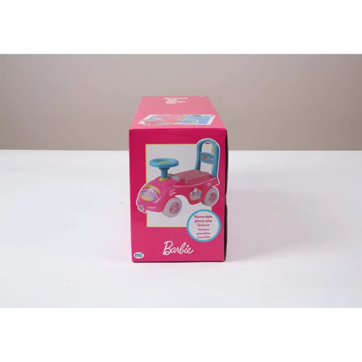 Cavalcabile per Bambini Barbie Rosa Portaoggetti Telefono Giocattolo