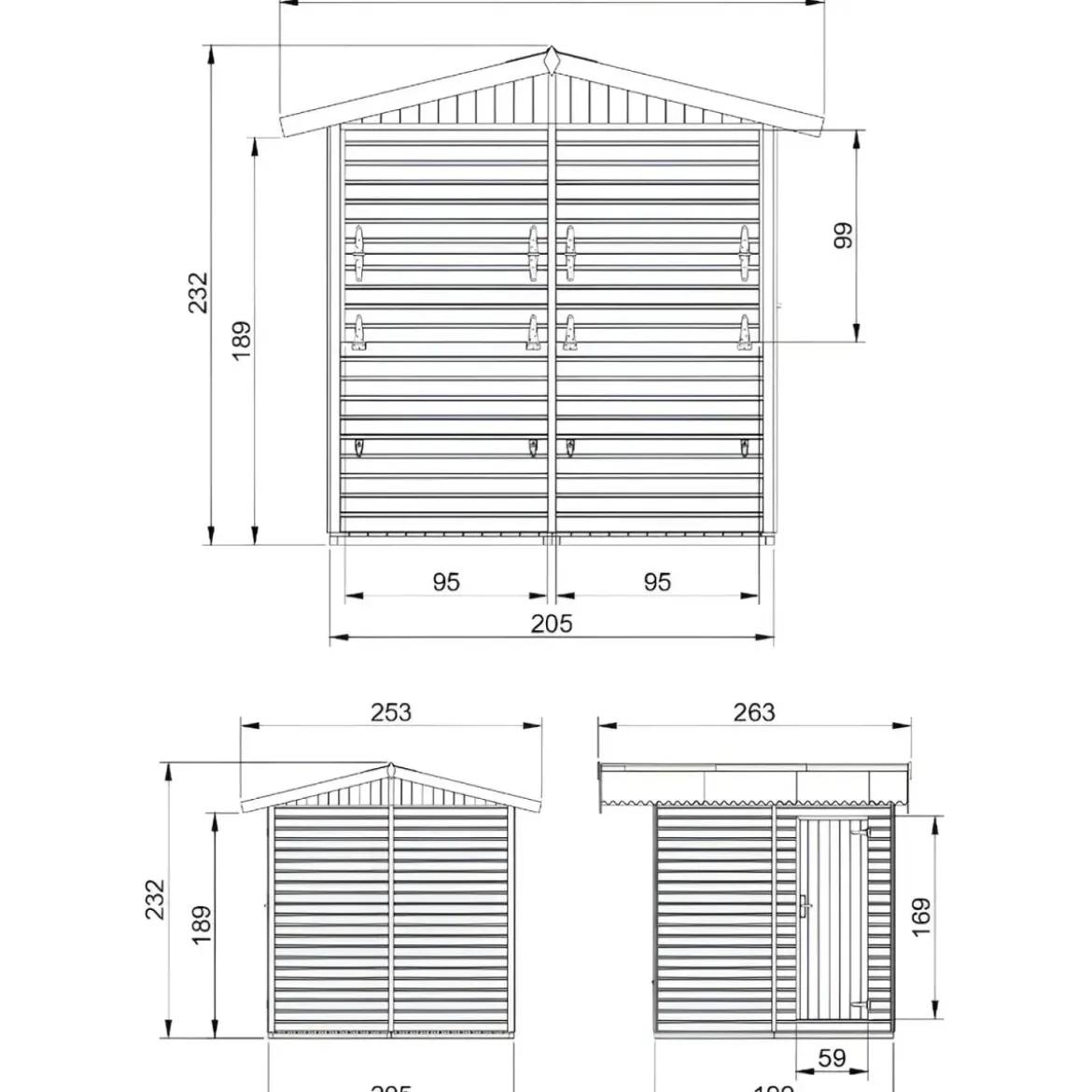Chiosco in Legno 2x2 Bar da Spiaggia Giardino Casetta Finestra Basculante