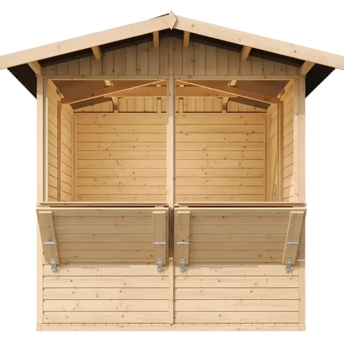 Chiosco in Legno 2x2 Bar da Spiaggia Giardino Casetta Finestra Basculante