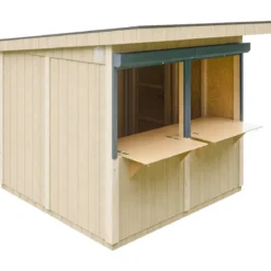 Chiosco in Legno 2x2 m Grigio a Pannelli LP SmartSide Fiere Mercatini