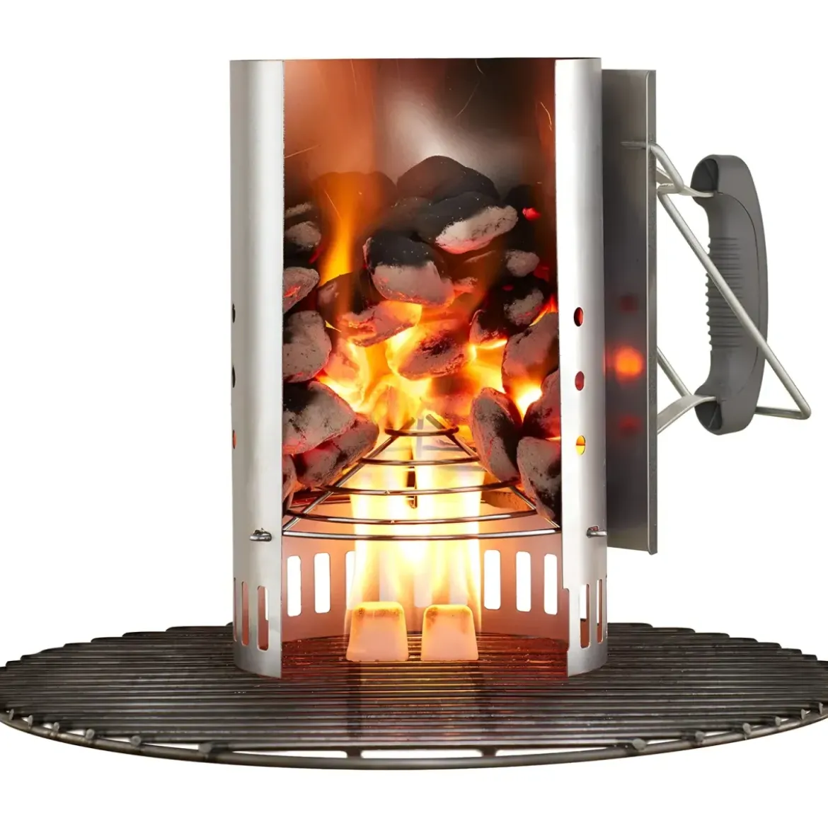 Ciminiera per Barbecue Weber Accendi Fuoco Carbonella 32x20x32 cm