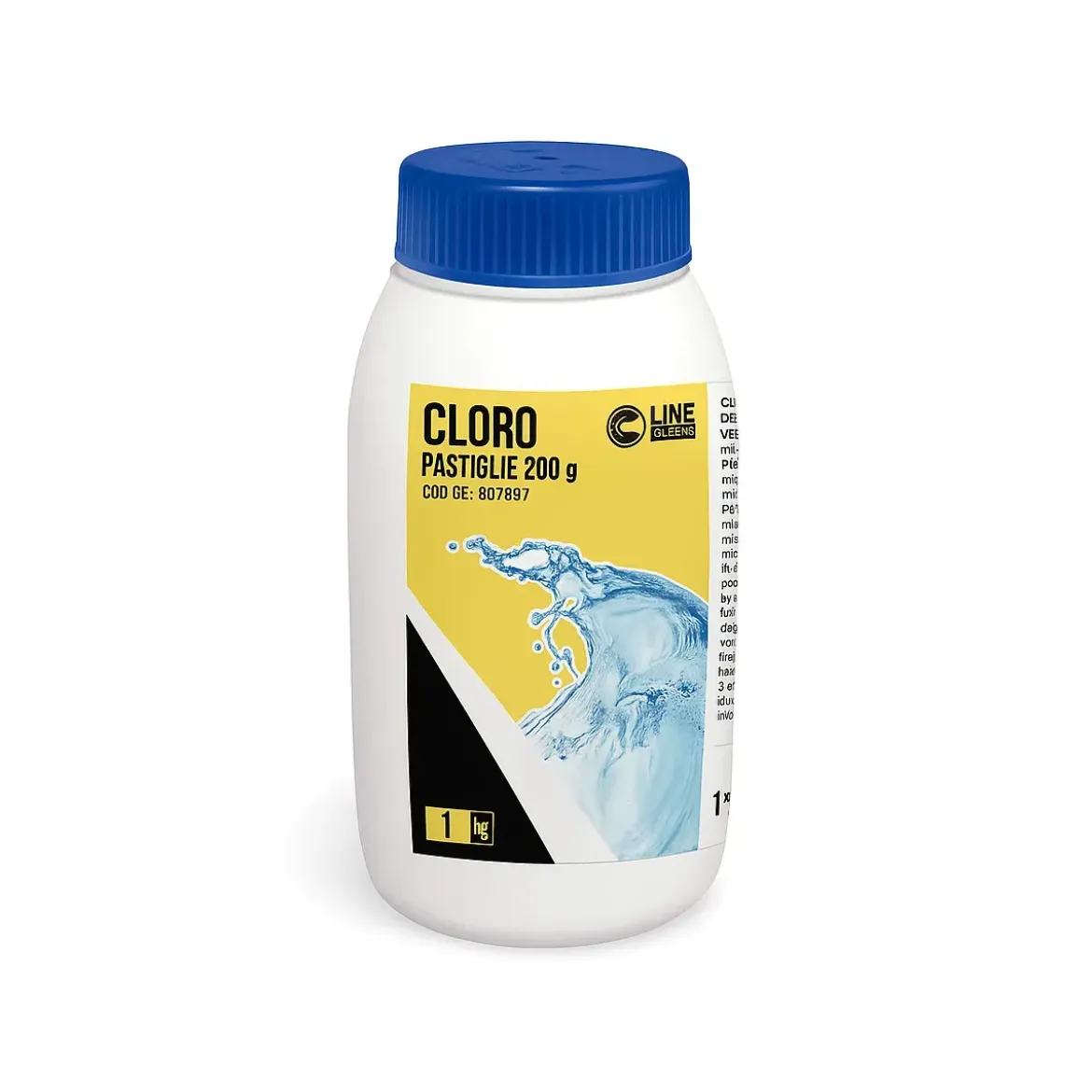 Cloro per Piscina Pastiglie da 200g Effervescenti Lenta Dissoluzione 1kg