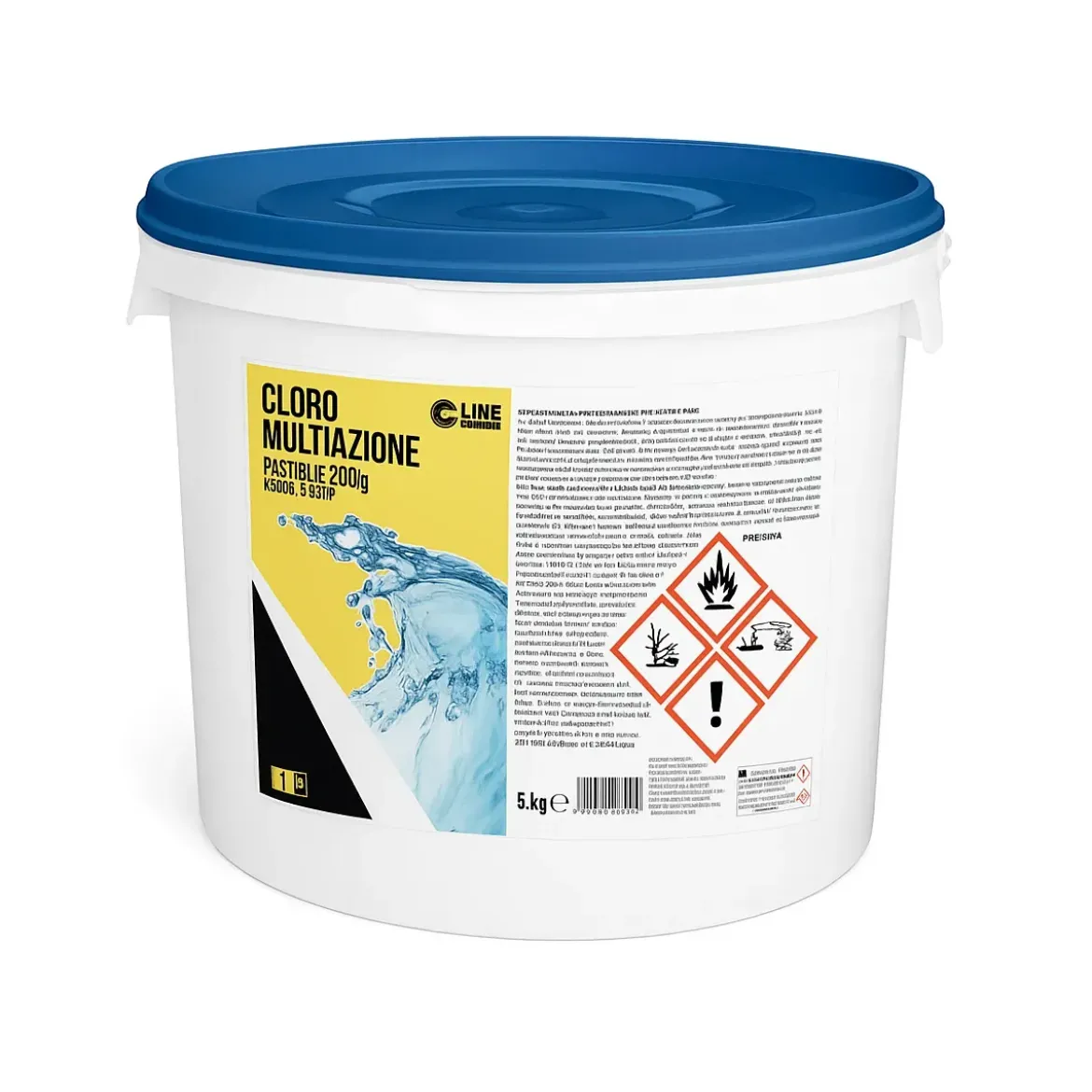 Cloro Piscina 5 kg Pastiglie 200g Disinfezione Antialga Chiarificante