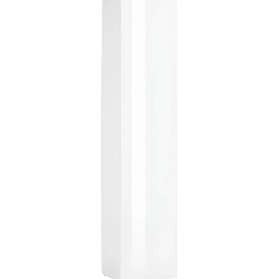 Colonna Armadio Multiuso Bianco Lucido 4 Ripiani 40x30x180 cm Moderno