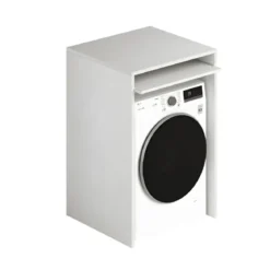 Colonna Copri Lavatrice Asciugatrice Salvaspazio 71x65x210 cm Bianco Frassinato