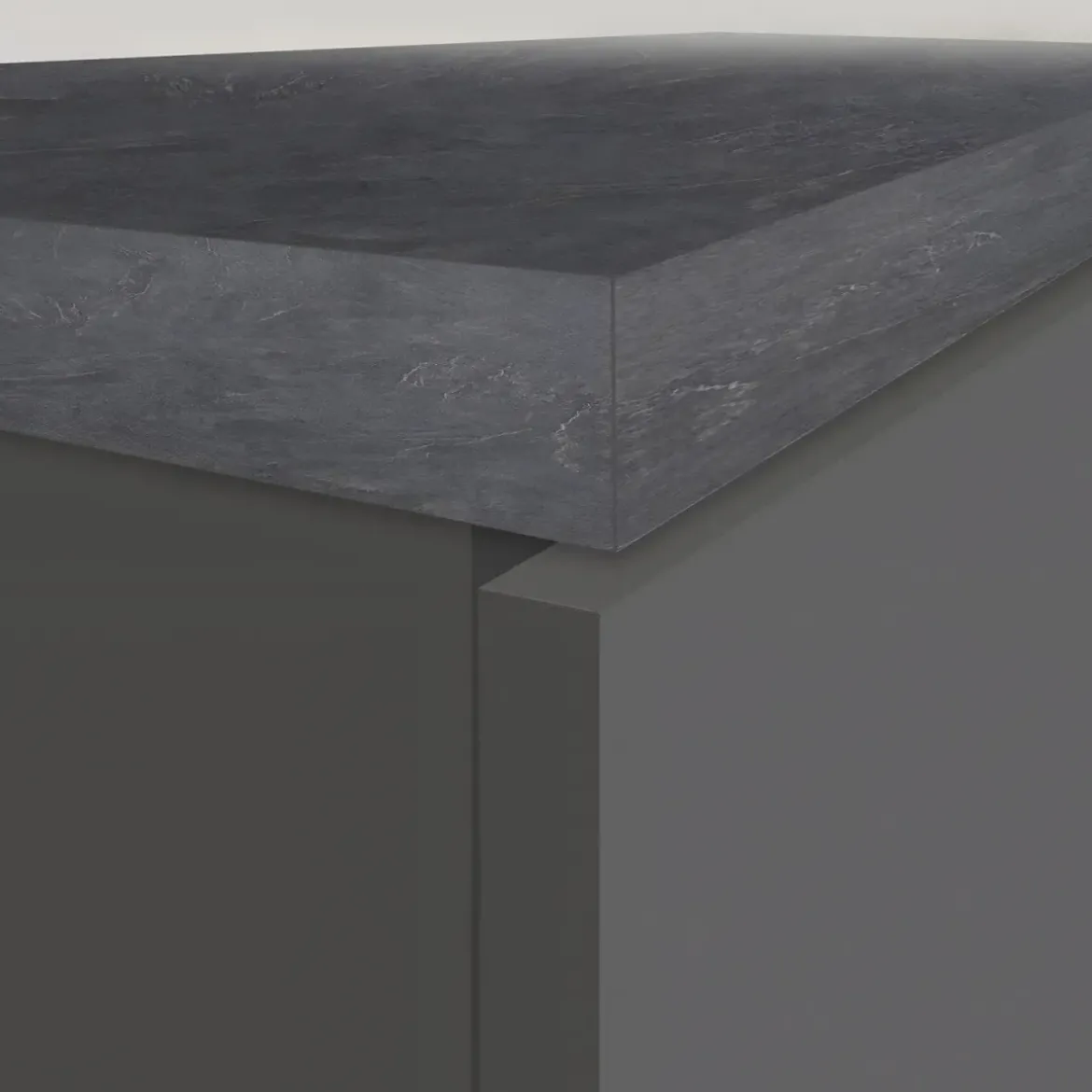 Colonna Portaspezie Antracite 2 Cassetti Soft Close Legno Nobilitato