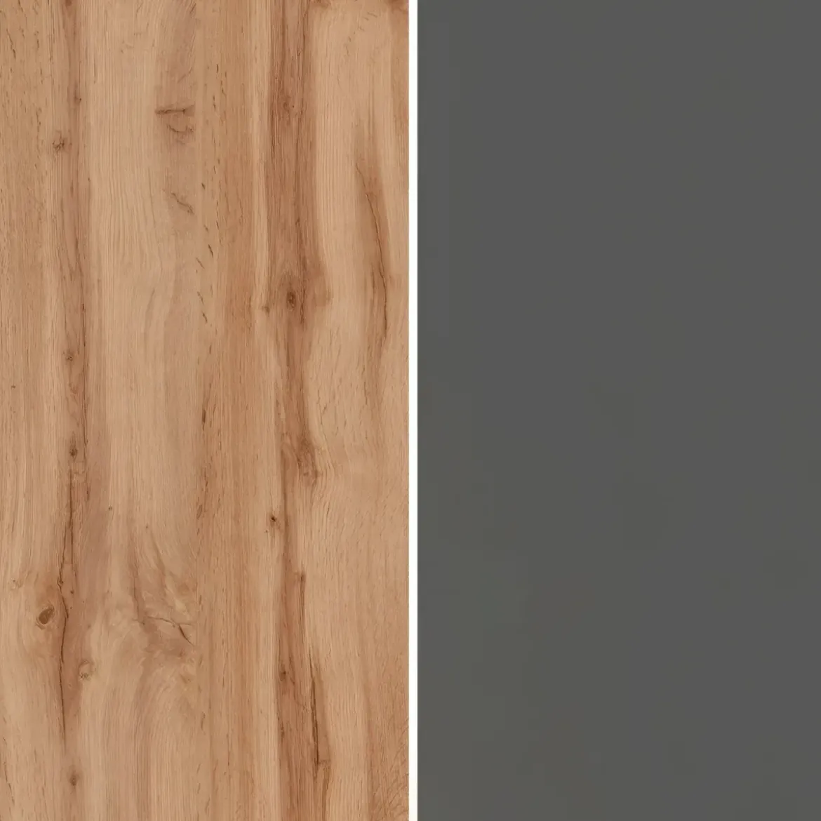 Colonna Portaspezie Antracite Rovere 2 Cassetti Soft Close in Legno
