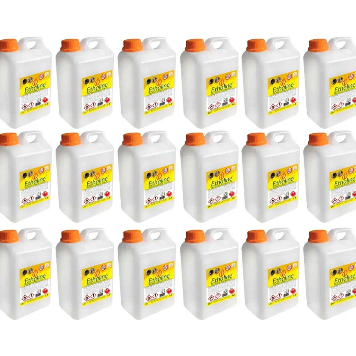 Combustibile Bioetanolo 18 Taniche 2L per Biocamini e Biostufe Inodore