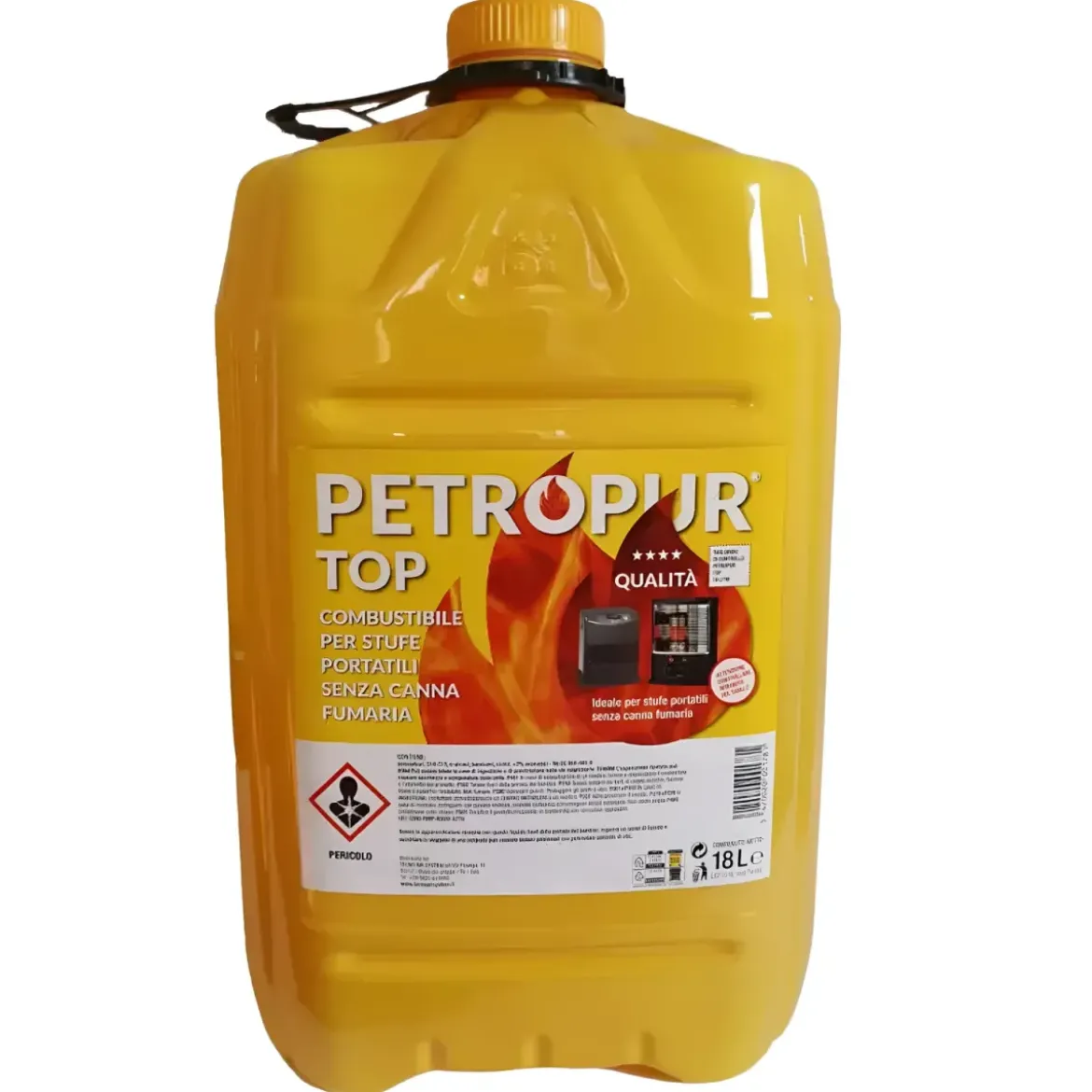 Combustibile Liquido Tanica Riciclabile 18L per Stufa Senza Fumo