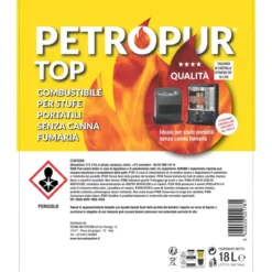 Combustibile Liquido Tanica Riciclabile 18L per Stufa Senza Fumo