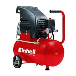 Compressore Aria Einhell 24 Lt Litri Compatto Manometro Elettrico Ruote Valvola