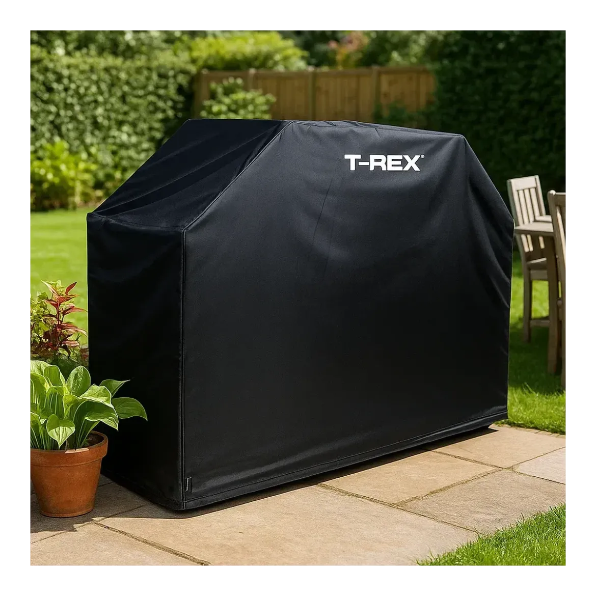 Copertura Barbecue Nero Traspirante Idrorepellente 142x43x120 cm