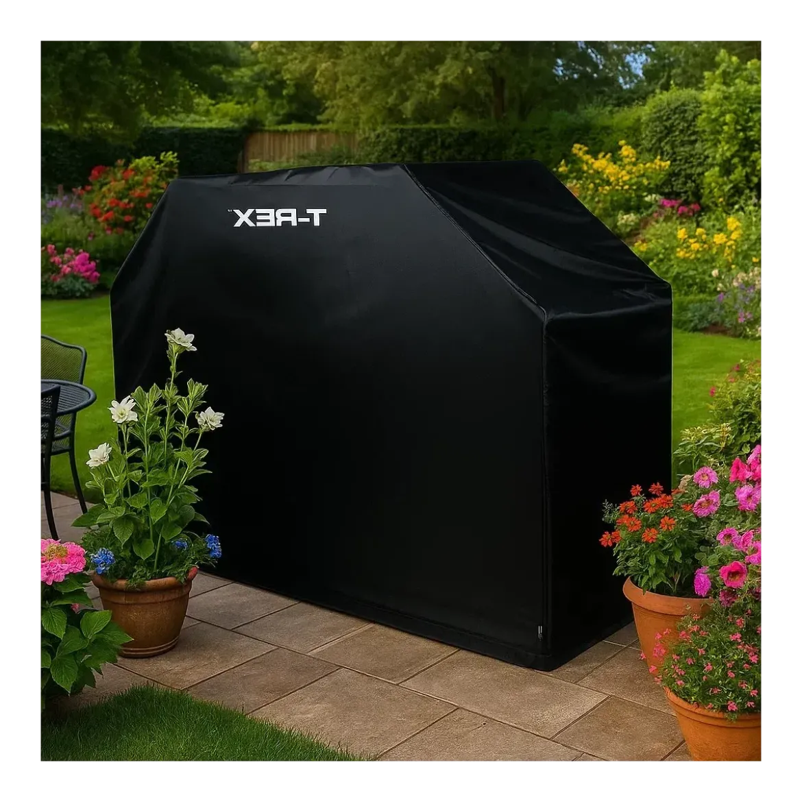 Copertura Barbecue Nero Traspirante Idrorepellente 143x63x103 cm