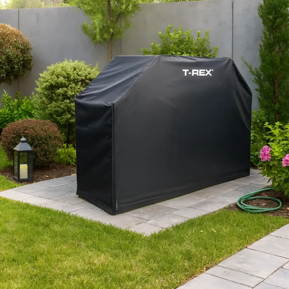 Copertura per Barbecue Impermeabile 160x68x120 cm Poliestere Nero