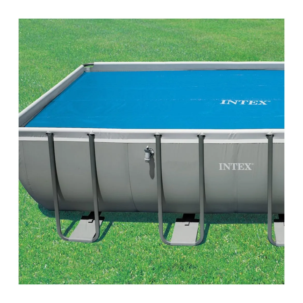 Copri Piscina Telo Termico 488x244 Rettangolare Copertura Intex Frame Solare